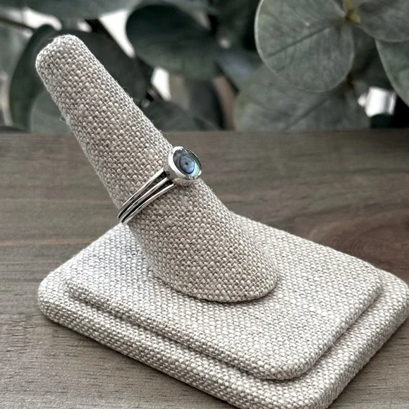 925 Sterling Silver with Abalone Shell Ring! Available in sizes 4-10! NEW! - Picture 5 of 6